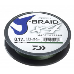 DAIWA J-BRAID X4 ZELENÁ 135m