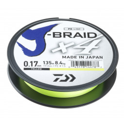 DAIWA J-BRAID X4 ŽLUTÁ 135m