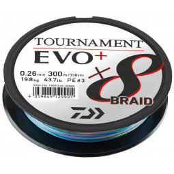 DAIWA TOURNAMENT X8 BRAID EVO+ 3000m MULTI-COLOR