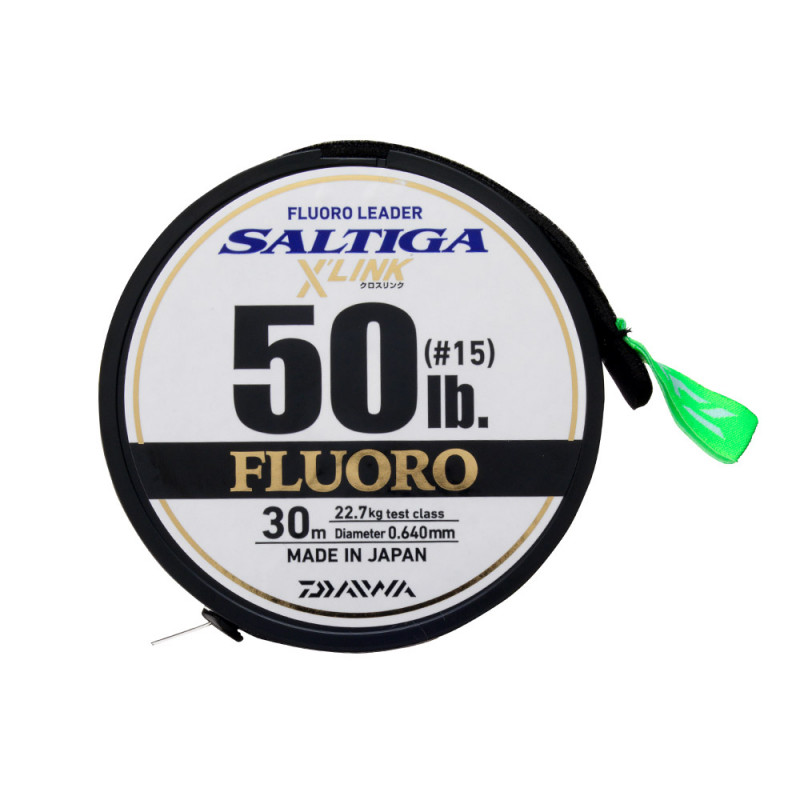 DAIWA Saltiga X'Link Fluorocarbon Leader návazcový vlasec daiwainfo.cz