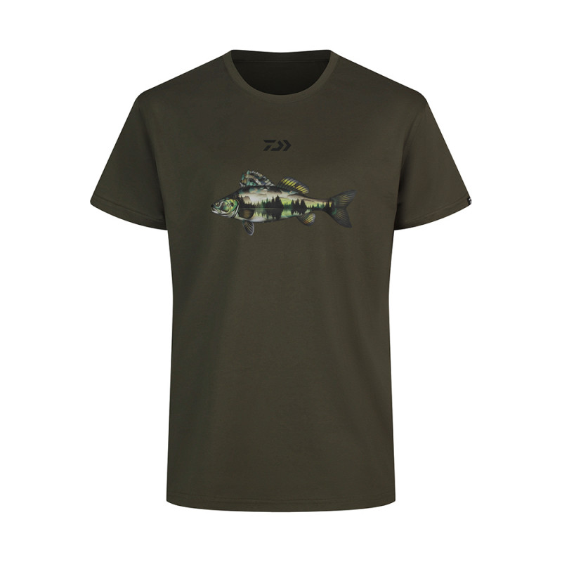 DAIWA D-Vec T-Shirt Zander tričko s krátkým rukávem